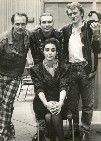 Тамара Гвердцители, Геннадий Татарченко, Александр Малинин и Юрий Рыбчинский, начало 90-х