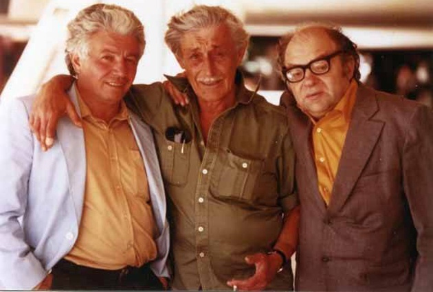 С Виктором Некрасовым и Наумом Коржавиным в США, 1981 год