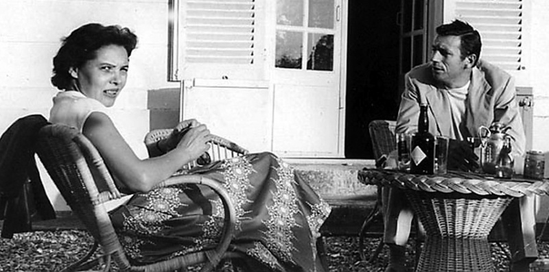 Мать писателя переводчица Галина Ерофеева с легендарным французским шансонье Ивом Монтаном, 70-е