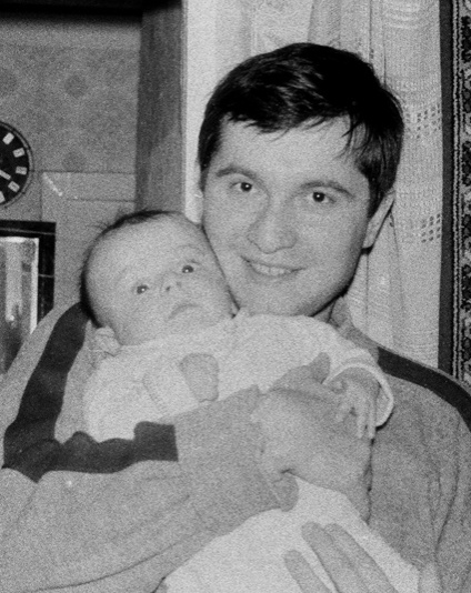 С сыном Сашей, 1988 год