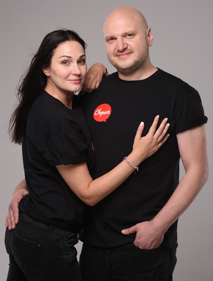 С женой Илоной. «Моя супруга 14 лет работает стилистом, в том числе главным, ряда крупных украинских телеканалов»