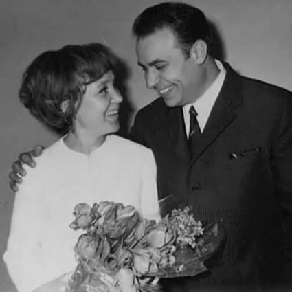 Надежда и Вилли в день свадьбы, 1966 год. «С Надей всегда было интересно. Она много читала, общалась с людьми и заполняла мою жизнь»