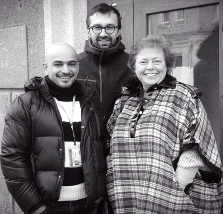С журналистами Мустафой Наемом и Сергеем Лещенко